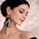 Handmade Jewelry Black Gold Designer Earrings